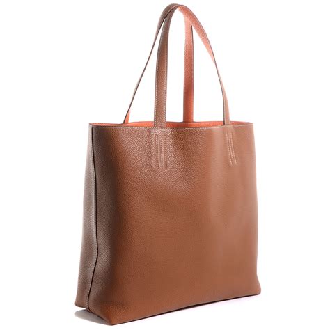 HERMES Taurillon Clemence Double Sens 36 Reversible Tote 